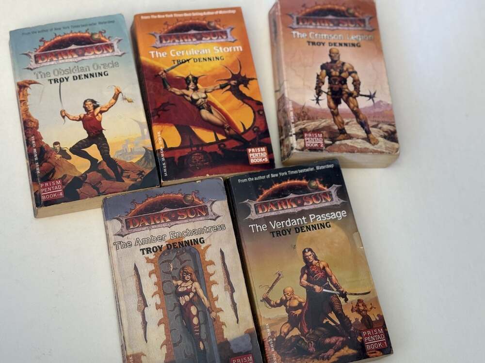 Dark Sun: Complete First Edition Prism Pentad Series 1-5, Dungeons & Dragons Lot